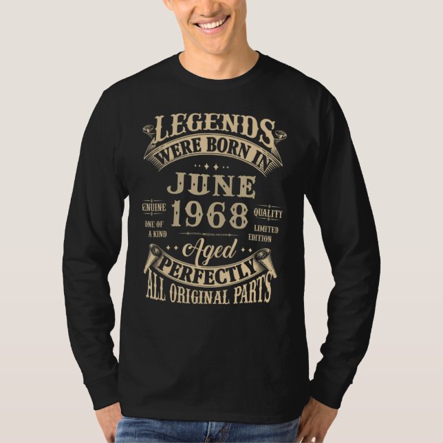 Camiseta 54º presente de aniversário para Nasceres de lenda (Frente)