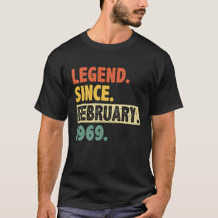 Camiseta 54.º Aniversário Incrível Desde Fevereiro De 1969