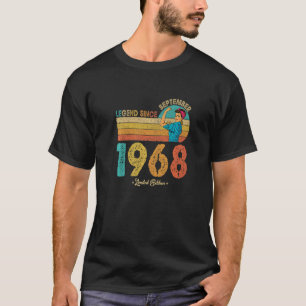 Camiseta 54. º aniversário Legenda de setembro de 1968 desd