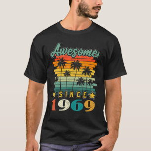 Camiseta 54.º Aniversário Vintage Incrível Desde 1969 54 An