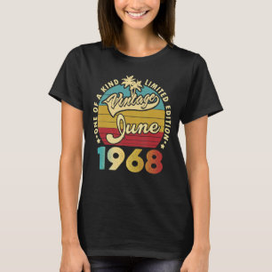 Camiseta 54 anos de idade, Awis de aniversário desde junho