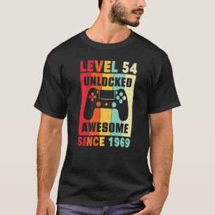 Camiseta 54 Anos De Idade Incrível Desde 1969 Mulheres Home