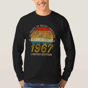 Camiseta 54 Anos De Idade No Dia 1967 Incrível Desde O 54.º