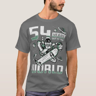 Camiseta 54 Anos Fora Deste Mundo, 54º Aniversário Do Prato