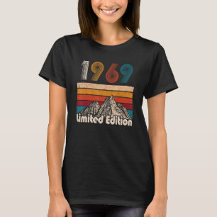 Camiseta 54 anos Vintage 1969 54º aniversário