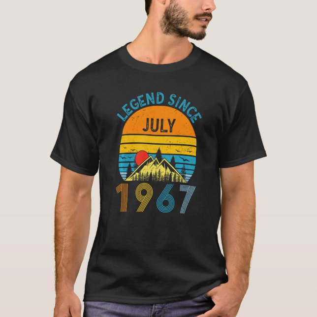Camiseta 55ª Lenda De Aniversário Desde Julho De 1967 Vinta (Frente)