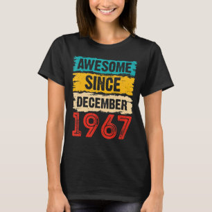 Camiseta 55º aniversário 55 anos é incrível desde dezembro