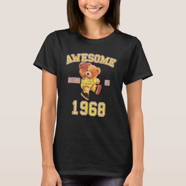 Camiseta 55º Aniversário do Homens Mulheres 1968 Awesmanute (Frente)