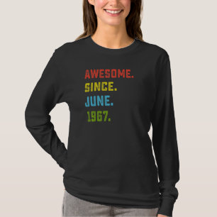 Camiseta 55º Aniversário Impressionante Desde Junho De 1967