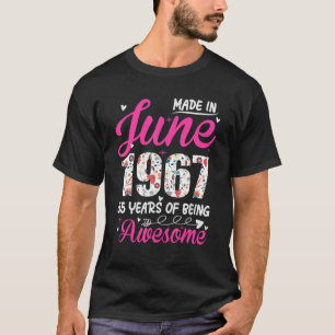 Camiseta 55º aniversário incrível desde junho de 1967