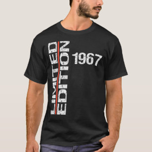 Camiseta 55º Aniversário Mulher Vintage 1967 aniversário