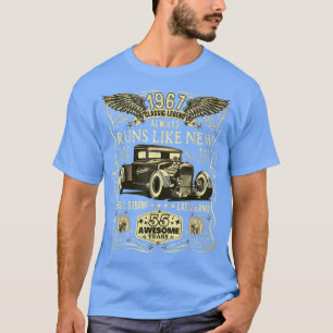 Camiseta 55º aniversário Presente Homens Mulheres Nascer 19
