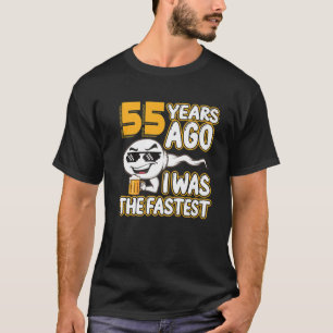 Camiseta 55º Aniversário Sperm 55 Anos Atrás Eu Era O