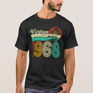 Camiseta 55º Aniversário Vintage 1968 Homens de 55 Anos Mul