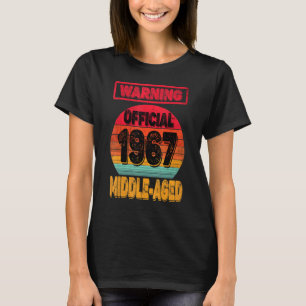 Camiseta 55º Nascer De Aniversário Em 1967, Homens Mulheres