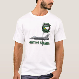 Camiseta 555th Bloco 40E do esquadrão de lutador F-16C