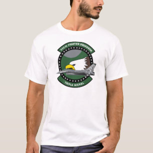 Camiseta 555th Bloco 40E do esquadrão de lutador F-16C