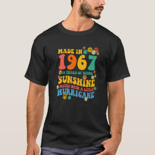Camiseta 55.º Aniversário Decorações dos 60 anos 70 Tie Dye
