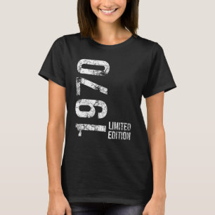 Camiseta 55. º aniversário Mulher de 55 anos Vintage 1970