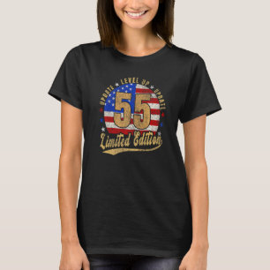 Camiseta 55. º Aniversário Nível Superior Vintage Retro U S