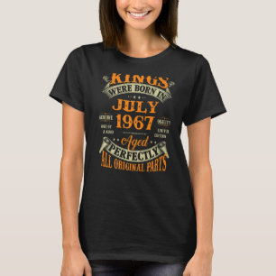 Camiseta 55.º Aniversário Para Nasceres De Reis Em Julho De