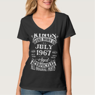 Camiseta 55.º Aniversário Para Nasceres De Reis Em Julho De