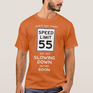Camiseta 55.º Aniversário - Sinal de velocidade-limite - Ca