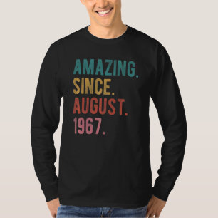 Camiseta 55 anos 55 anos Aniversário fantástico desde 19 de