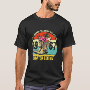 Camiseta 55 Anos De Idade 1967 Western 55Th Limited Edition