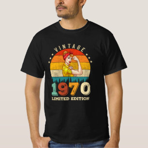 Camiseta 55 anos Idade, Dia 1969 Vintage 55º Aniversário Mu