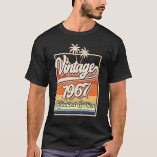 Camiseta 55 anos Vintage 1967 55º aniversário