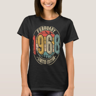 Camiseta 55 Anos Vintage Incrível Fevereiro De 1968 55th Bi