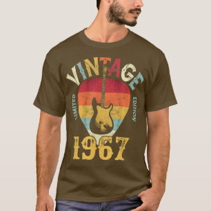 Camiseta 55 anosVintage 1967 Guitar Pick 55th Birthday