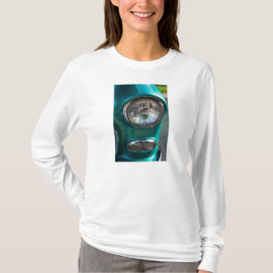 Camiseta 55 Camisa-T de manga comprida com farol Chevy