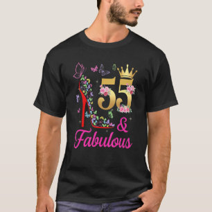 Camiseta 55 e Fabulosa Borboletas H de 55 anos