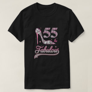 Camiseta 55 E Fabuloso 55 Anos 1964 55º Aniversário Gi