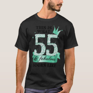 Camiseta 55 e Fabuloso Foto do Grupo de Partido Branca Turq