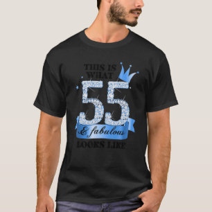 Camiseta 55 e fabuloso I Blue White Party Group Candid Phot