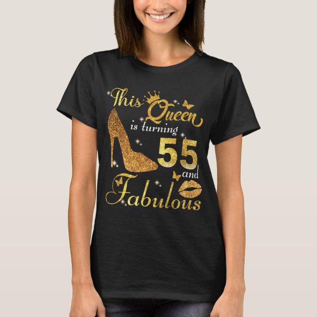 Camiseta 55 E Svg Fabulosa | Recortar arquivo | Bling de an (Frente)