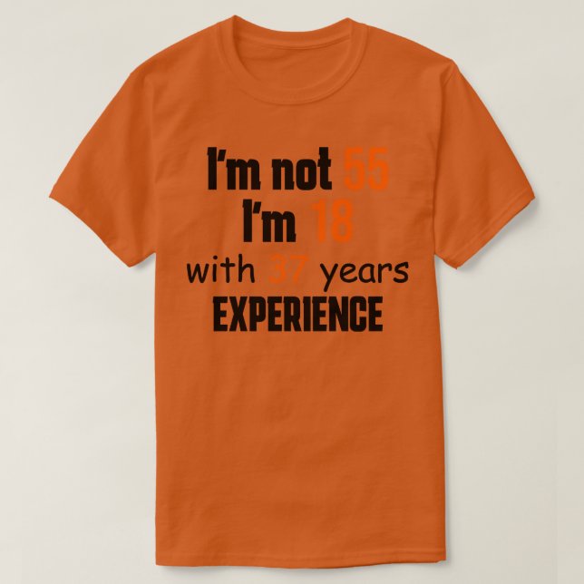 Camiseta 55.o aniversário 1 (Frente do Design)