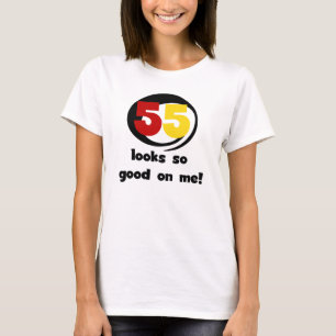 Camiseta 55 olhares tão bons em mim t-shirt e presentes