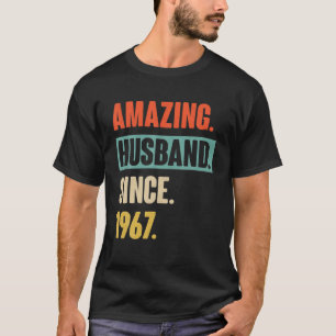 Camiseta 55 Wedding Aniversary Gift Him - Amazing Husband S