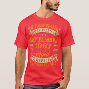 Camiseta 56º aniversário do Nascer de lendas de presentes e