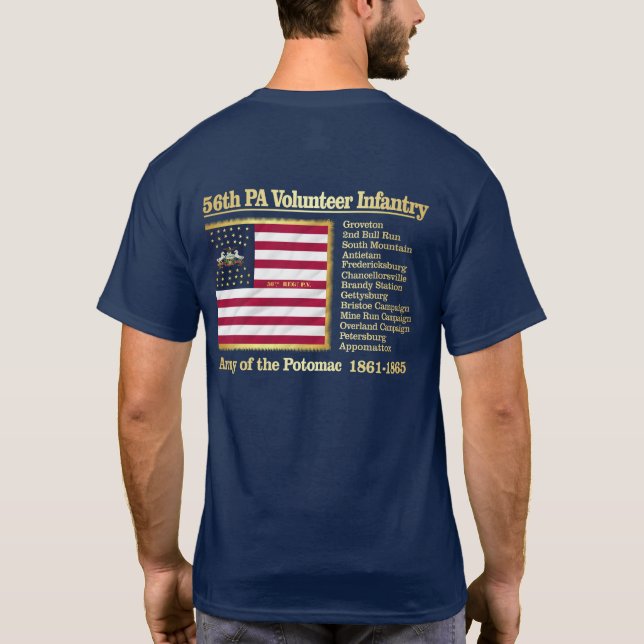 Camiseta 56.a Pensilvânia Volunteer Infantry (BH) (Verso)
