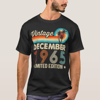 Camiseta 56 anos 56. º aniversário Vintage dezembro 1965