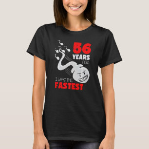 Camiseta 56 Anos Aniversário Gag 56 Anos Atrás Eu Era A Fa