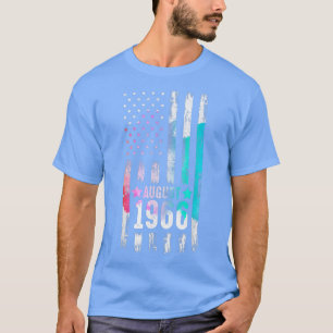 Camiseta 56 anos de idade, 1966 American Flag 56º aniversár