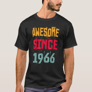 Camiseta 56 anos de idade incrível desde 1966 56º aniversár