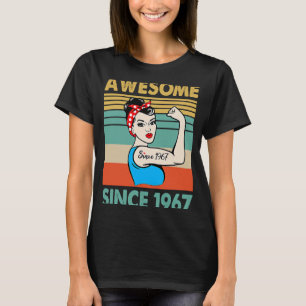 Camiseta 56 anos de idade incrível desde 1967 56º aniversár