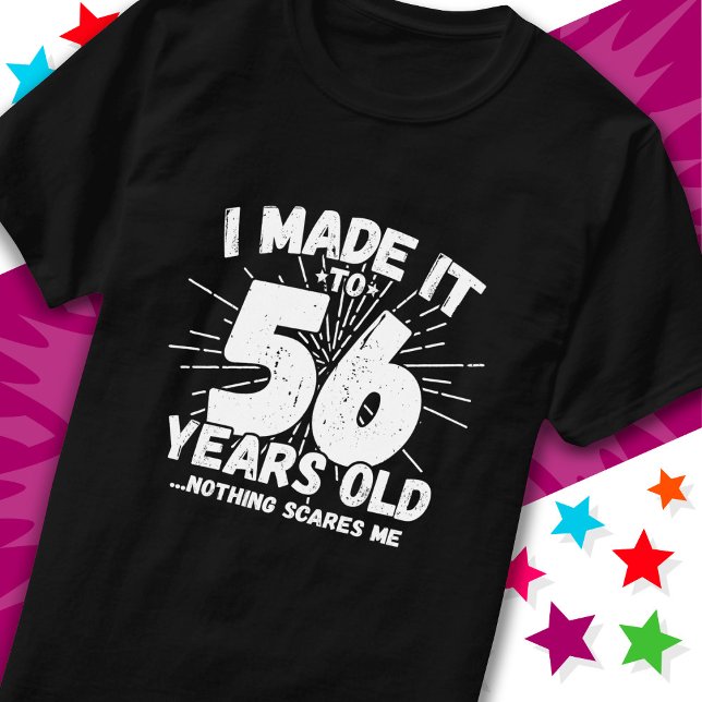 Camiseta 56 anos Sarcástico Meme Engraçado 56 anos aniversá (Criador carregado)